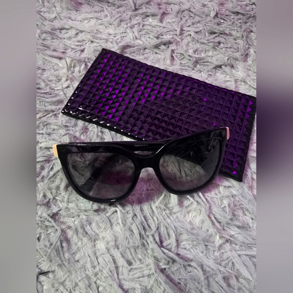 Fendi Black Sunglasses with Gold Accents